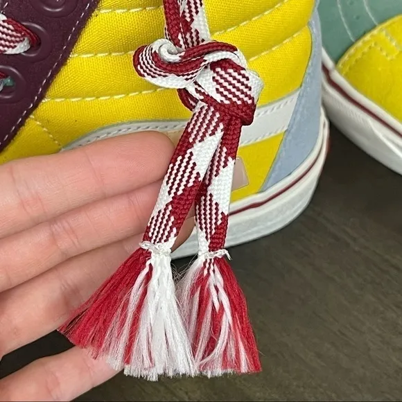 Vans Sk8-Hi Frayed Laces “Creme de Menthe” Sneaker Size 9.5 Women
