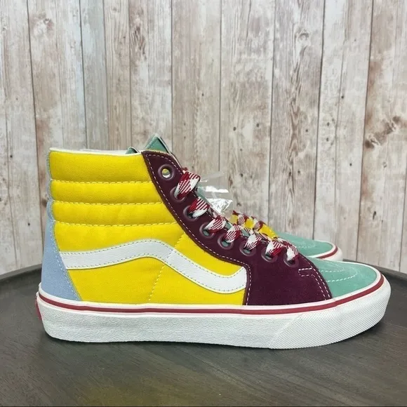 Vans Sk8-Hi Frayed Laces “Creme de Menthe” Sneaker Size 9.5 Women