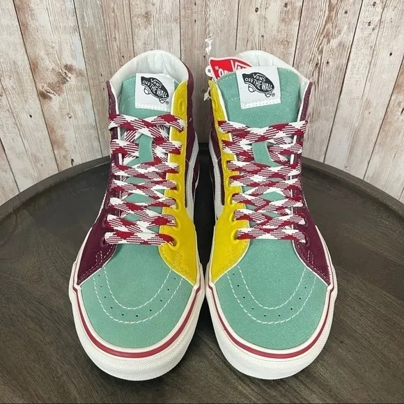 Vans Sk8-Hi Frayed Laces “Creme de Menthe” Sneaker Size 9.5 Women
