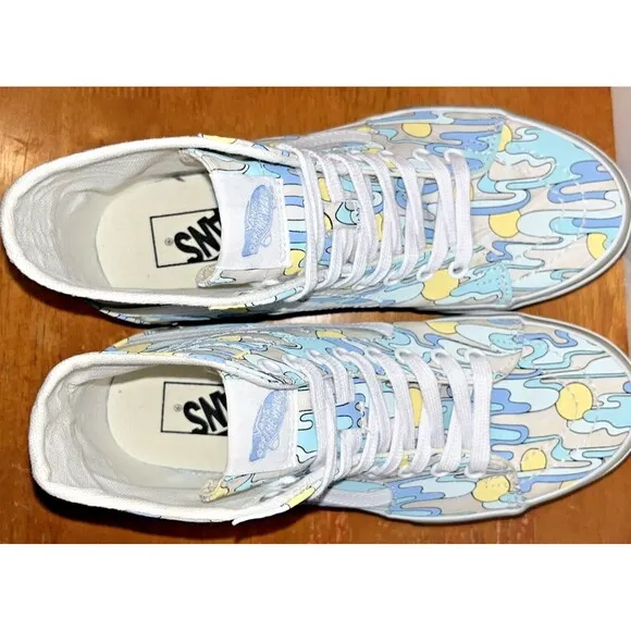 VANS Sk8-Hi Tapered UV Ink Sunwaves Sneakers M 6 W 7.5 Platform VN0005U2ZEL