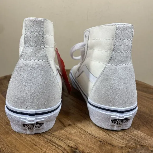 Vans SK8 Hi Turtle Dove Womens White Cream Beige Size 9 NWT High Top Shoes