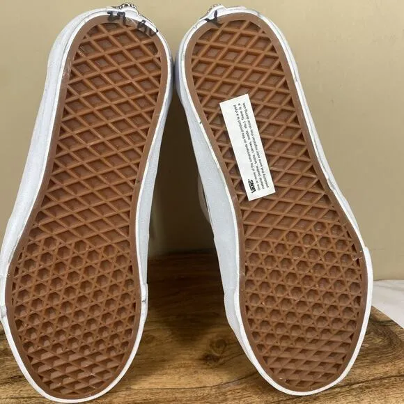 Vans SK8 Hi Turtle Dove Womens White Cream Beige Size 9 NWT High Top Shoes