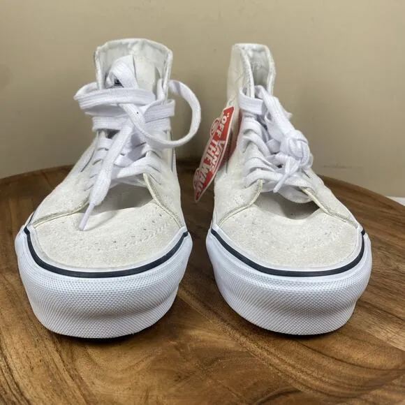 Vans SK8 Hi Turtle Dove Womens White Cream Beige Size 9 NWT High Top Shoes