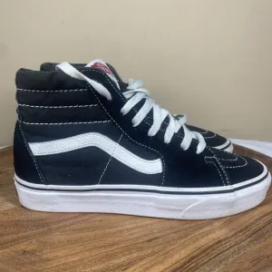 Vans Sk8-Hi Womens Black And White Size 7.5 High Top Shoes