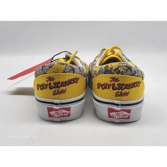 Vans The Simpsons &quot;Itchy and Scratchy&quot; Era Shoes Size Mens 4.5 Womens 6