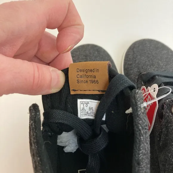 Vans Winston Hi Black High Top Sneaker Shoes