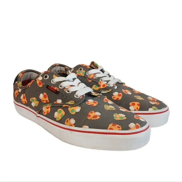 Vans x Nintendo Mushroom Sneakers Tennis Shoes Men's size 8.5