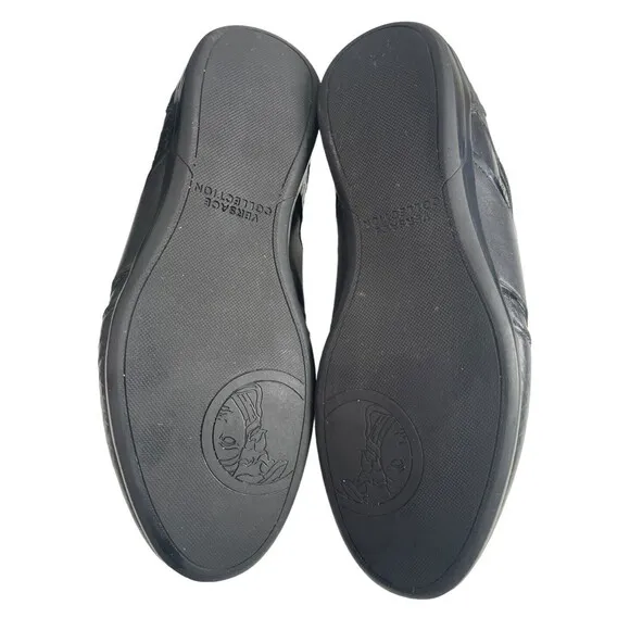 Versace Collection Men's Snakeskin Embossed Leather Low Top Sneaker Shoes 7