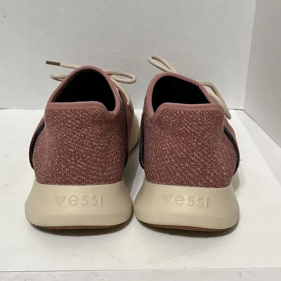 Vessi | Everyday Classic Cherry Red on Off White low-top sneakers | Women’s 10