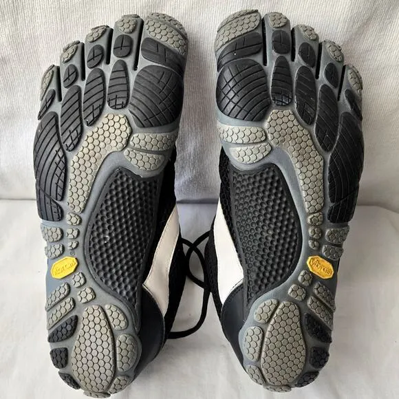 Vibram FiveFingers Speed Men's Running Training Shoes Black/White Sz 42/US 9-9.5