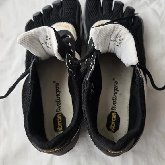 Vibram FiveFingers Speed Men's Running Training Shoes Black/White Sz 42/US 9-9.5