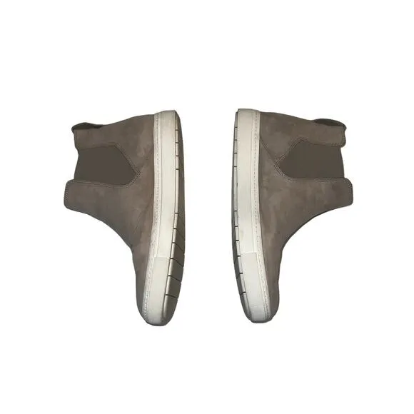 Vince Newlyn Women's Taupe Suede Leather High Top Sneaker Shoes Size 6.5