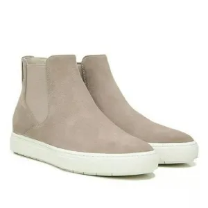 Vince Newlyn Women's Taupe Suede Leather High Top Sneaker Shoes Size 6.5