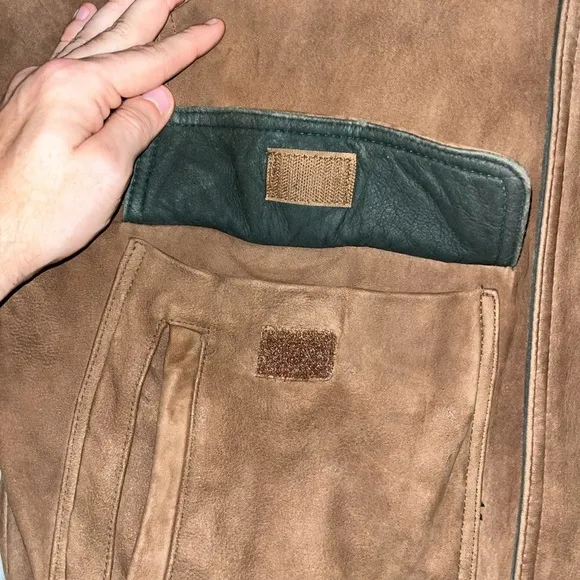Vintage Andrew Marc Brown Suede Leather Jacket