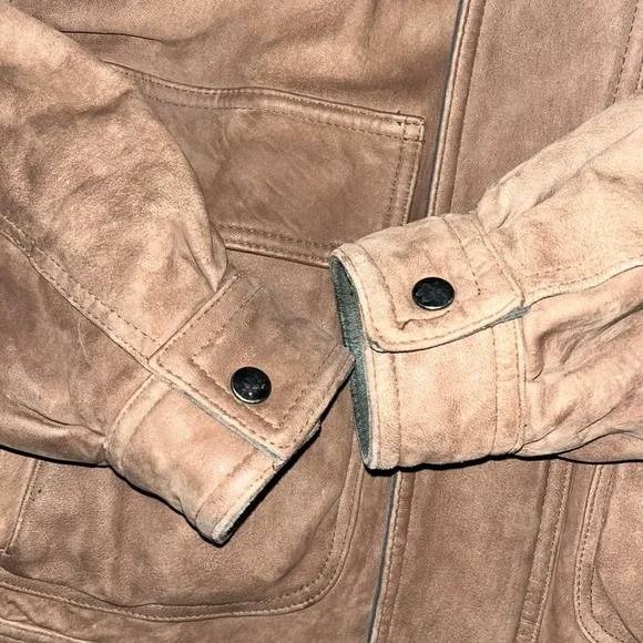 Vintage Andrew Marc Brown Suede Leather Jacket