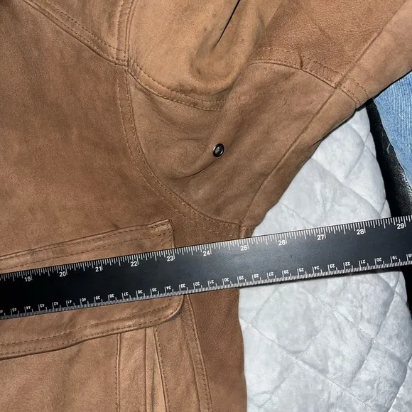 Vintage Andrew Marc Brown Suede Leather Jacket