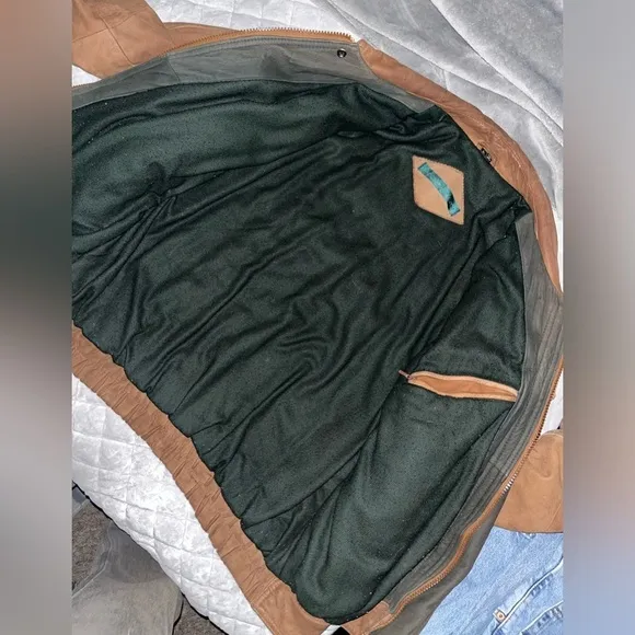 Vintage Andrew Marc Brown Suede Leather Jacket