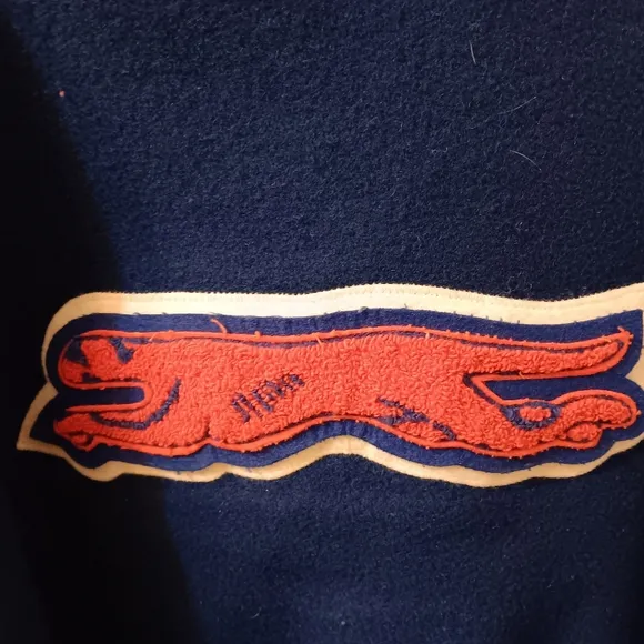 Vintage Clayton Greyhounds Football Letterman High School Jacket Men's Sz XXL