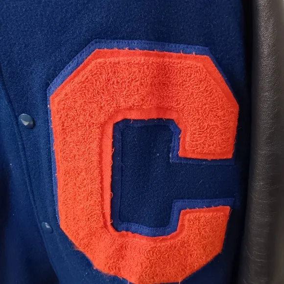 Vintage Clayton Greyhounds Football Letterman High School Jacket Men's Sz XXL
