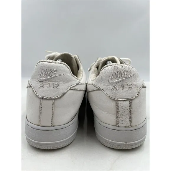 Vintage Nike Air Force 1 Shoes Mens Sz 11.5 Low Brown Grid Pattern Top 2004 US