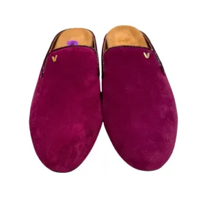 Vionic Carnegie Slip-on Mules Womens Suede Purple Merlot Shoe Size 8