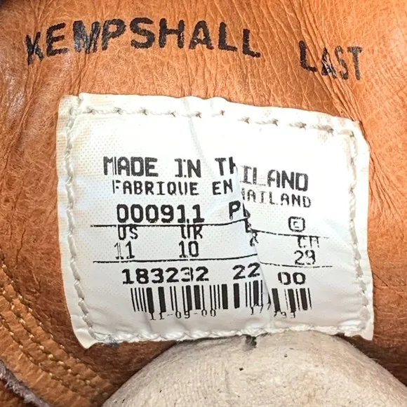 VTG Nike KEMPSHALL LAST Golf Shoes Mens 11 Brown Leather Oxford Spikes Cleats
