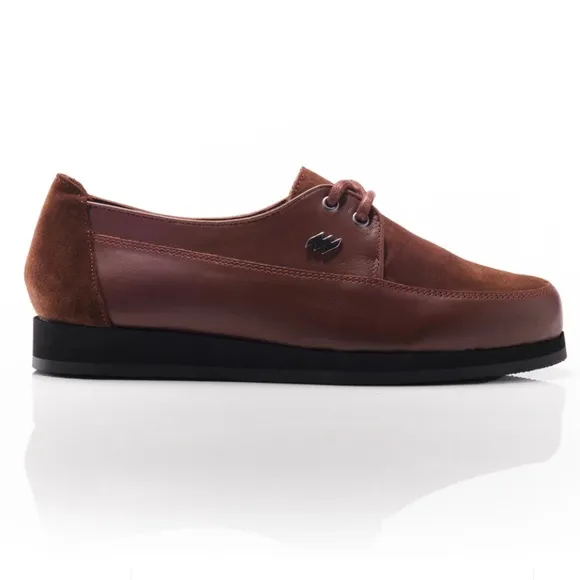 Warrior Sports MIRAGE brown leather derby Oxford shoes men size 46 euro 12 US