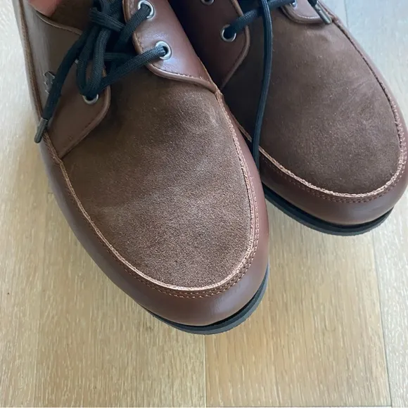 Warrior Sports MIRAGE brown leather derby Oxford shoes men size 46 euro 12 US