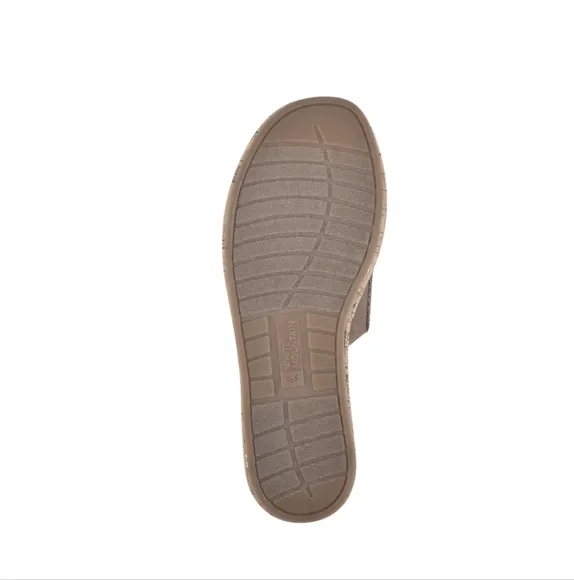 WHITE MOUNTAIN womens Diligent Slide flatform Sandal Snake print size 8.5M