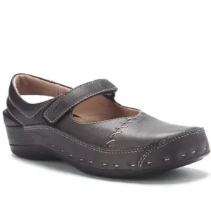 Wolky Strap Cloggy Metallic Silver Leather Shoes size 41