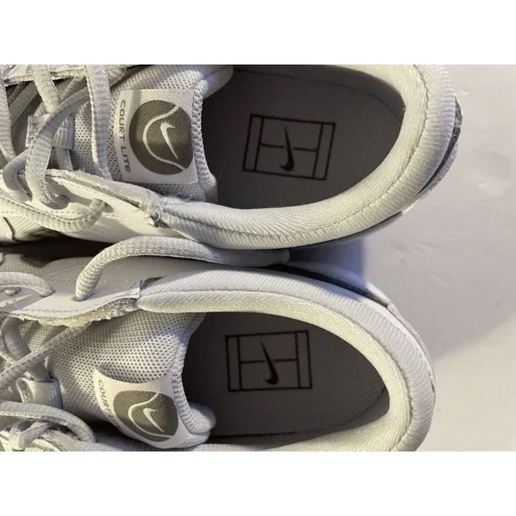 Women Nike Zoom Court Lite 3 Tennis Shoes White/pewter DV3279-103 Size 11