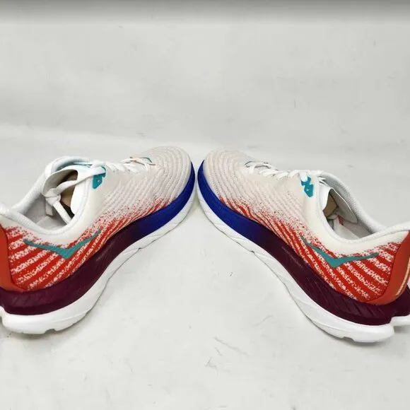 Women's 10 Hoka Mach 5 road running sneakers White Flame 1127894