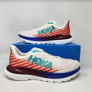 Women's 10 Hoka Mach 5 road running sneakers White Flame 1127894