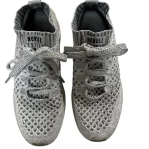 Womens 9 /Mens 7.5 - NoBull Diamond Knit Runner Gray Running Training Shoes