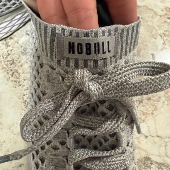 Womens 9 /Mens 7.5 - NoBull Diamond Knit Runner Gray Running Training Shoes