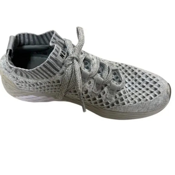 Womens 9 /Mens 7.5 - NoBull Diamond Knit Runner Gray Running Training Shoes