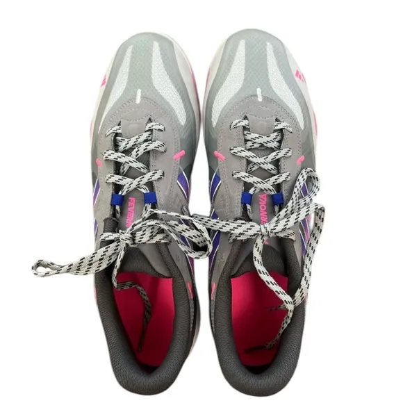 Women’s Adidas Fevernova Court Indoor Soccer Shoe Grey/Pink – Sz 11.5