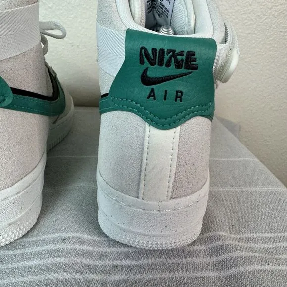 Women’s Nike Air Force 1 Hi SE Shoes Sesame Summit White Neptune Green Black 7
