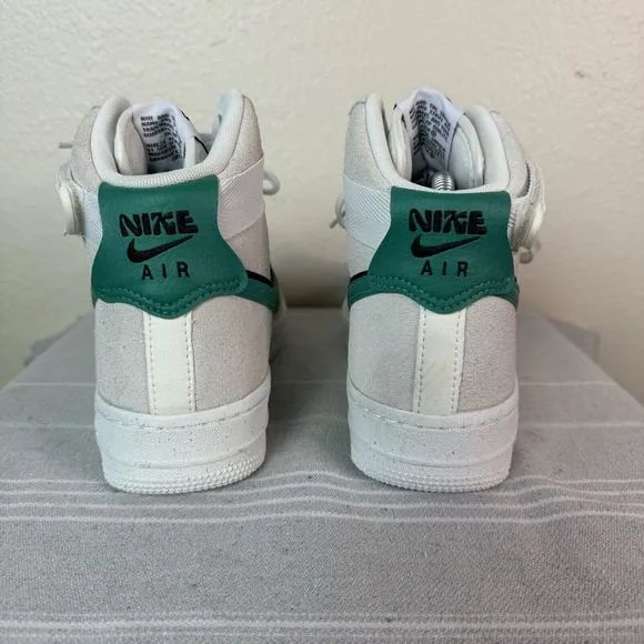 Women’s Nike Air Force 1 Hi SE Shoes Sesame Summit White Neptune Green Black 7