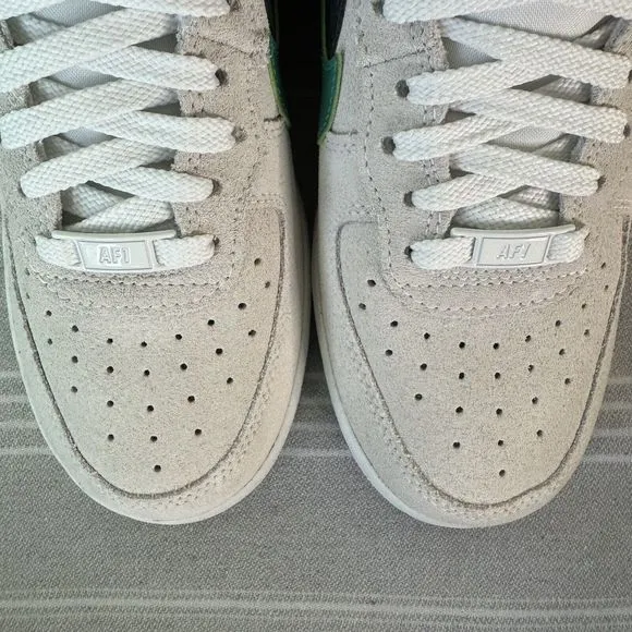 Women’s Nike Air Force 1 Hi SE Shoes Sesame Summit White Neptune Green Black 7