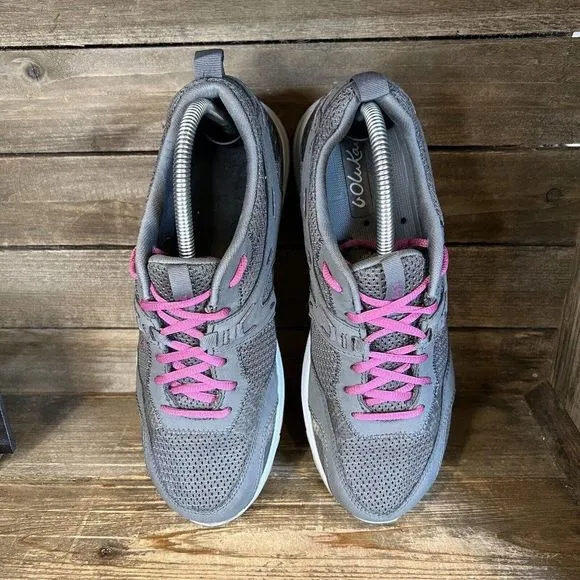 Womens Olukai Kia'l Trainer II 2 Gray Outdoor Water Shoes Sneakers Size 10 M GUC