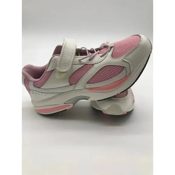 Women's Pink and White Dr. Comfort Tennis Shoes #3470 Victory