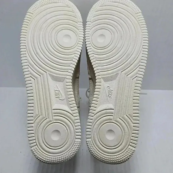 Womens Size 8 Nike Air Force 1 High Top Suede Sculpt Sail Phantom Sesame Shoes