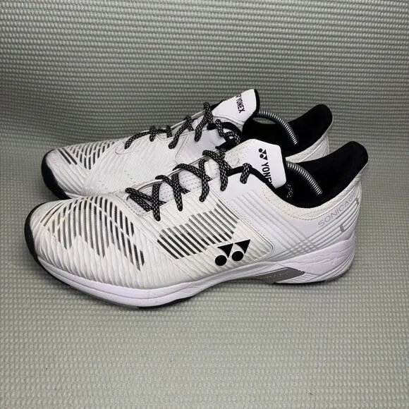 Yonex Power Cushion Sonicage 2 Tennis Shoes Men’s Size 10.5 SHT-S2WEX White