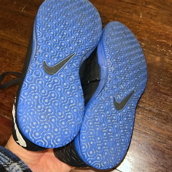 Youth Nike Duke Royal Blue Black Swoosh Hypervenom X Indoor Soccer Shoes 1Y Kids