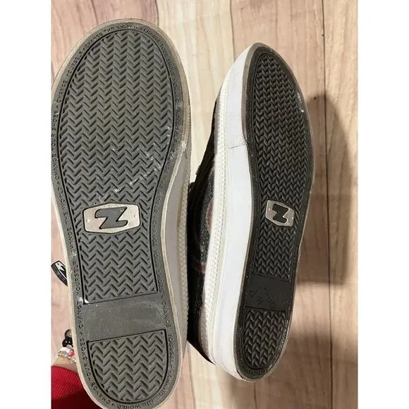 Zipz Sneakers High Top Fabric Sneakers Fire Sz Mens 8/ W 10